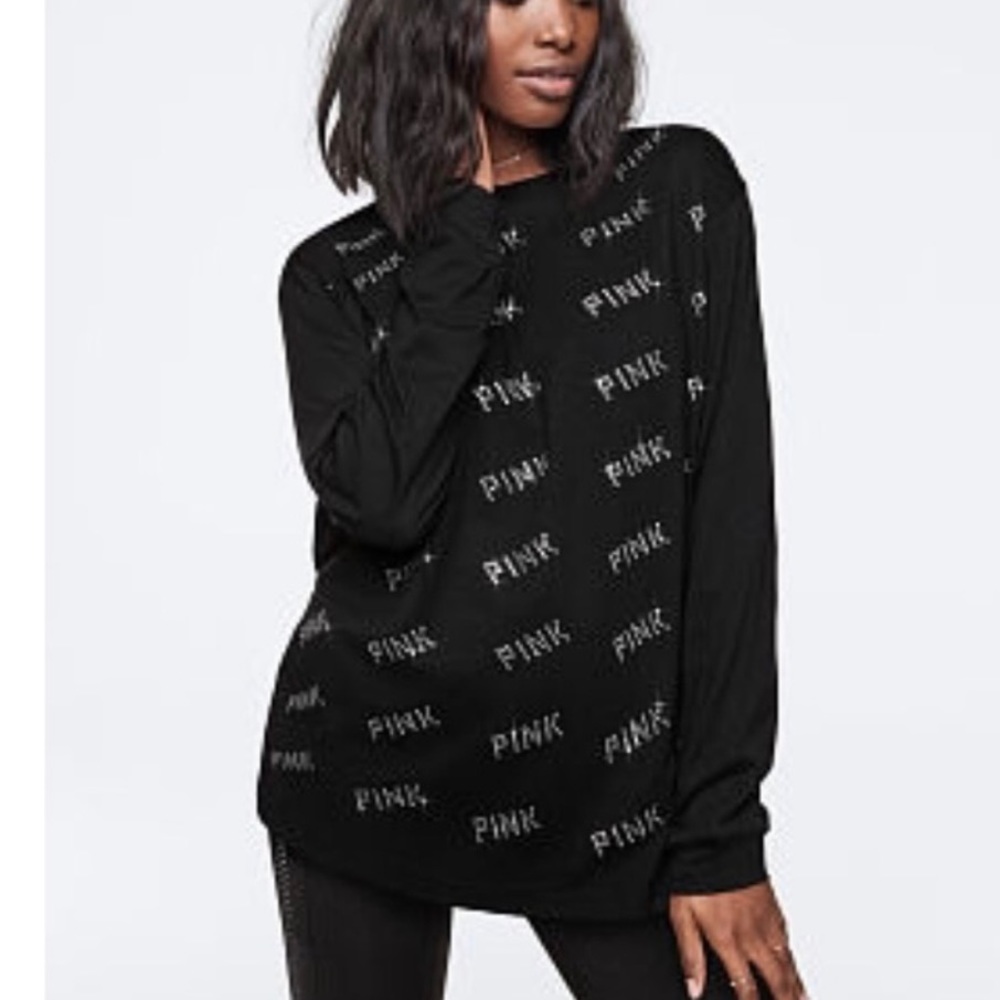 Victoria’s secret P.I.N.K bling logo top